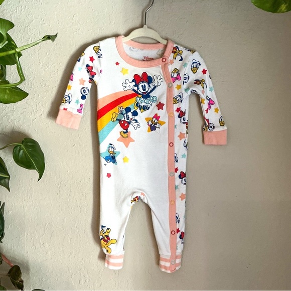 Disney Other - KIDS: Disney Mickey Mouse, Minnie Mouse, Daisy, Donald Pluto Rainbow Star Onesie